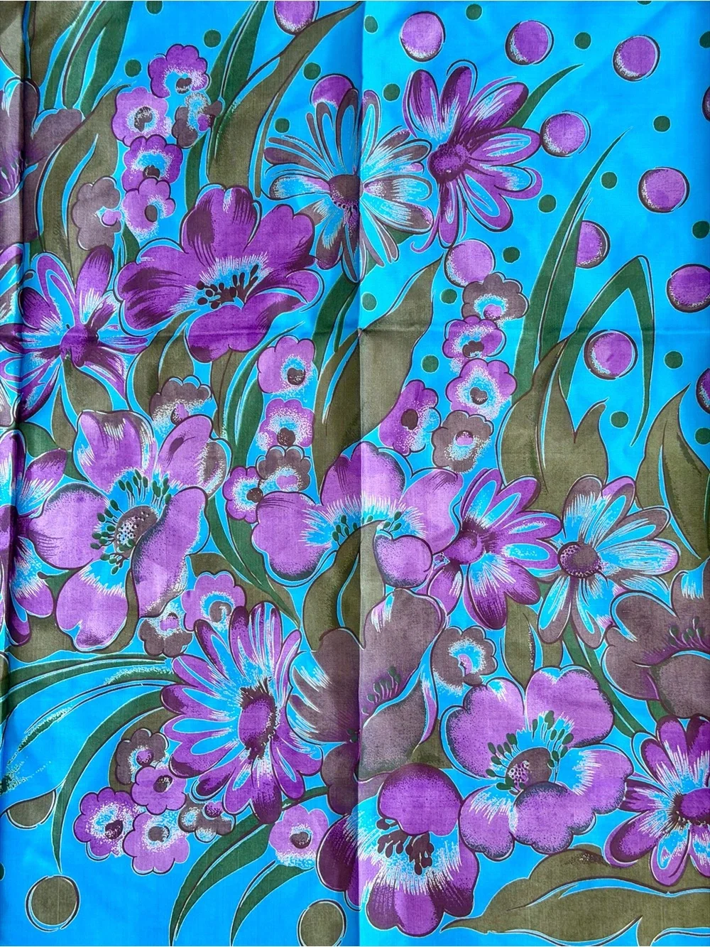 vintage Shinawatra Thai silk floral scarf